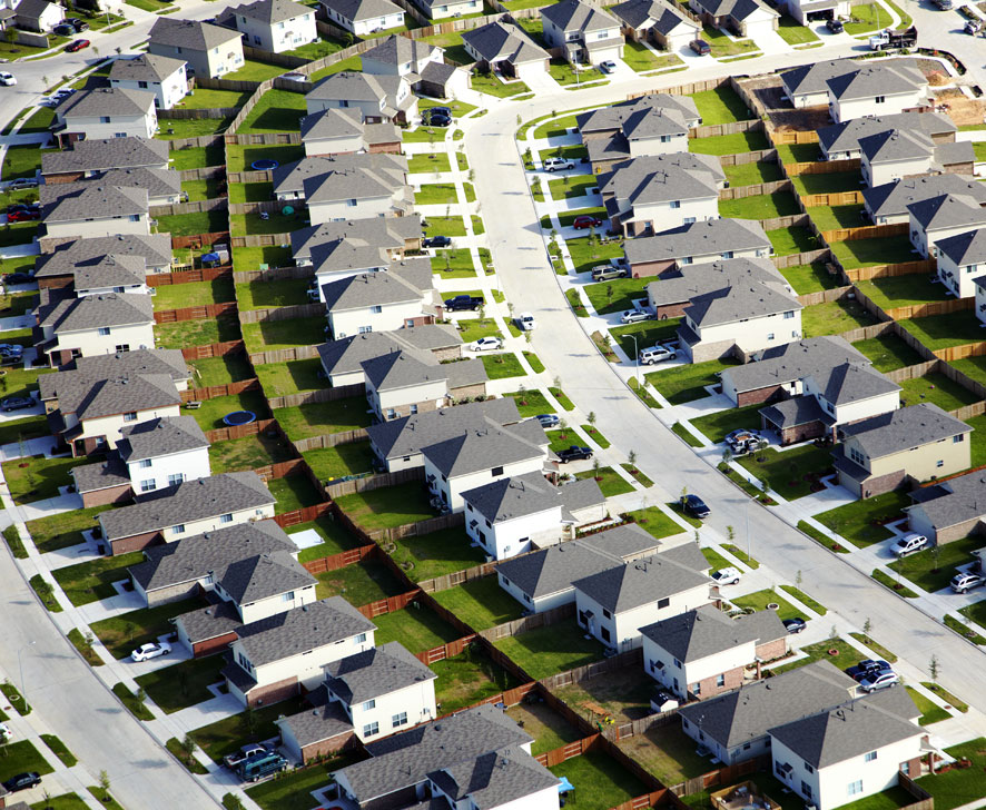 iStock image of a neighborhood.