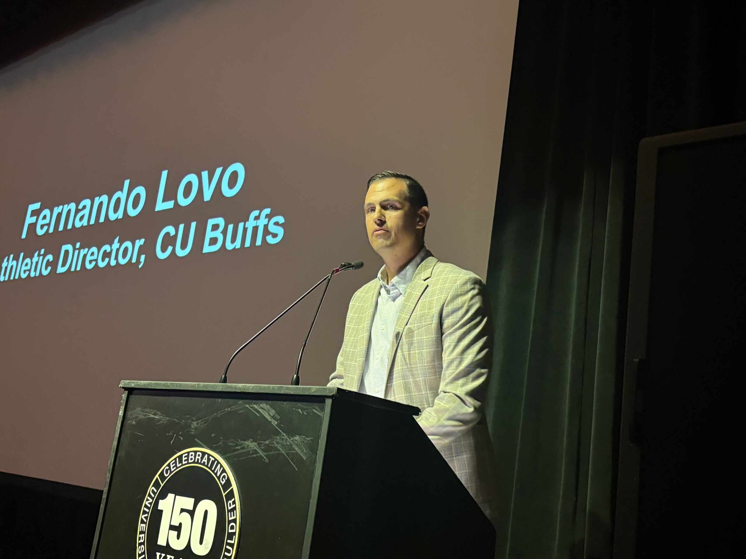 University of Colorado athletic director Fernando Lovo.